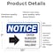 Signmission Enter Nursery Through Side Hallway Sign With Symbol, 10 in W x Rectangle, Vinyl Decal OS-2PACK-NS-D-710-L-12076 - alternate 4